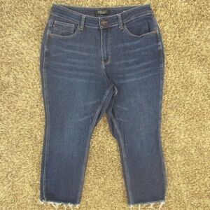 Judy Blue Dark Blue Ankle & Cropped Jeans